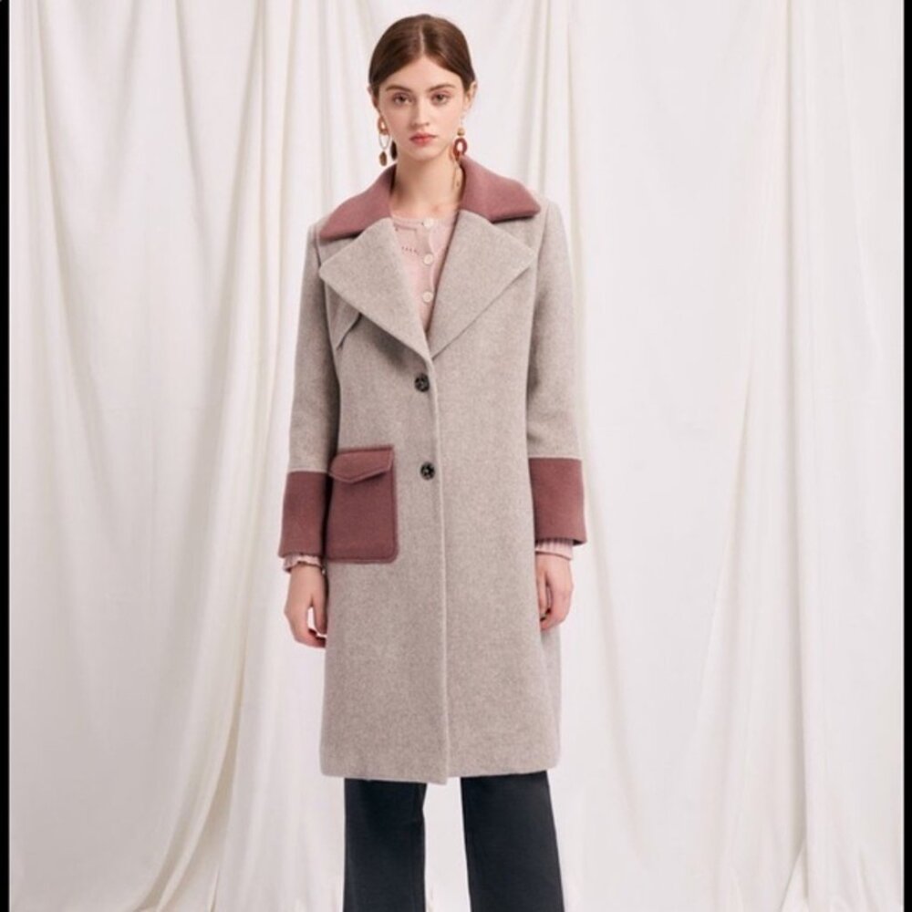 Petite Studio NYC- Hailey Wool Coat (Oatmeal)